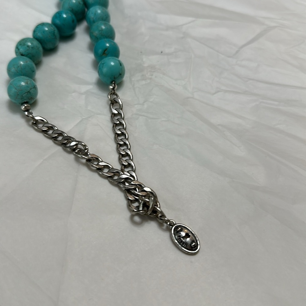- Gorgeous Fossil Turquoise Necklace - Picture 3 of 4